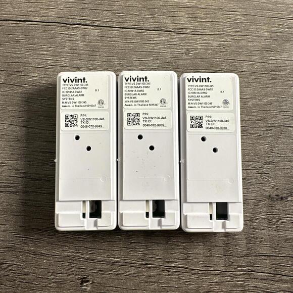 Lot of 3 Vivint VS-DW1100-345 Smart Window/Door SENSORS ONLY - Picture 1 of 3